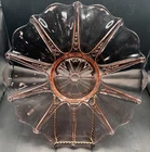 VTG Oyster & Pearl Pink Depression Glass 13.5" Hocking Platter