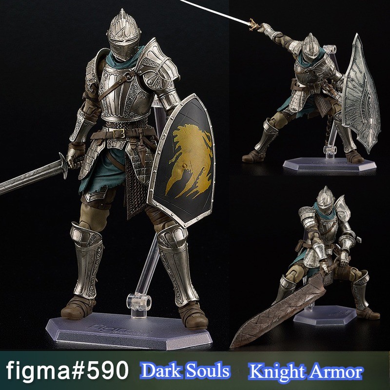 Dark Souls Figma 590 Action Figure Gaming Toy Knight Armor Desk