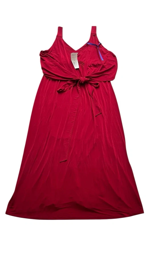 Nuevo vestido de enfermería envolvente de jersey Seraphine Luxe para mujer talla 14 rojo Malia Foto 2 de 4