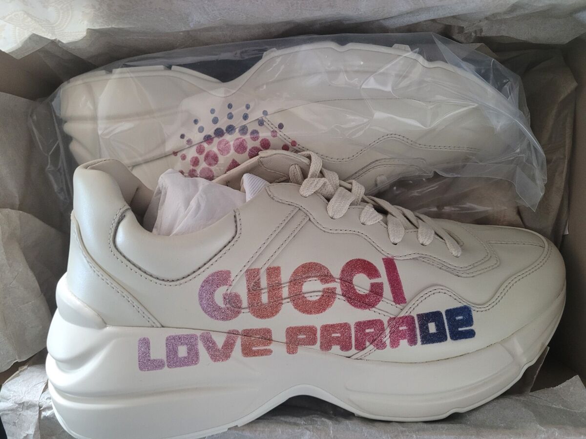 NEW AUTHENTIC GUCCI RHYTON 'LOVE PARADE' GUCCI 41.5 (US 11.5 NEW AUTHENTIC GUCCI RHYTON 'LOVE PARADE' GUCCI 41.5 (US 11.5