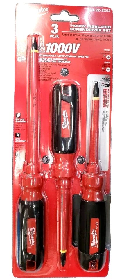 Milwaukee insulated screwdriver set 3pcs - Image 3 of 3