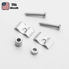 2 Pcs Guitar String Trees String Retainer Guides for Strat Tele Guitar Chrome