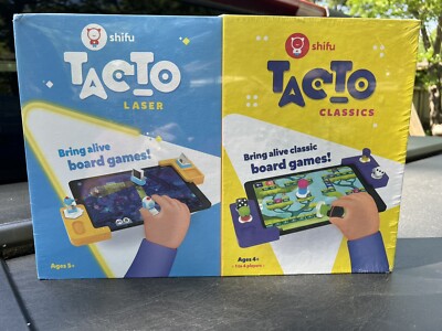 Shifu TacTo 2-in-1 combo Laser+Classics Board Games - Tablet Not Included Sealed