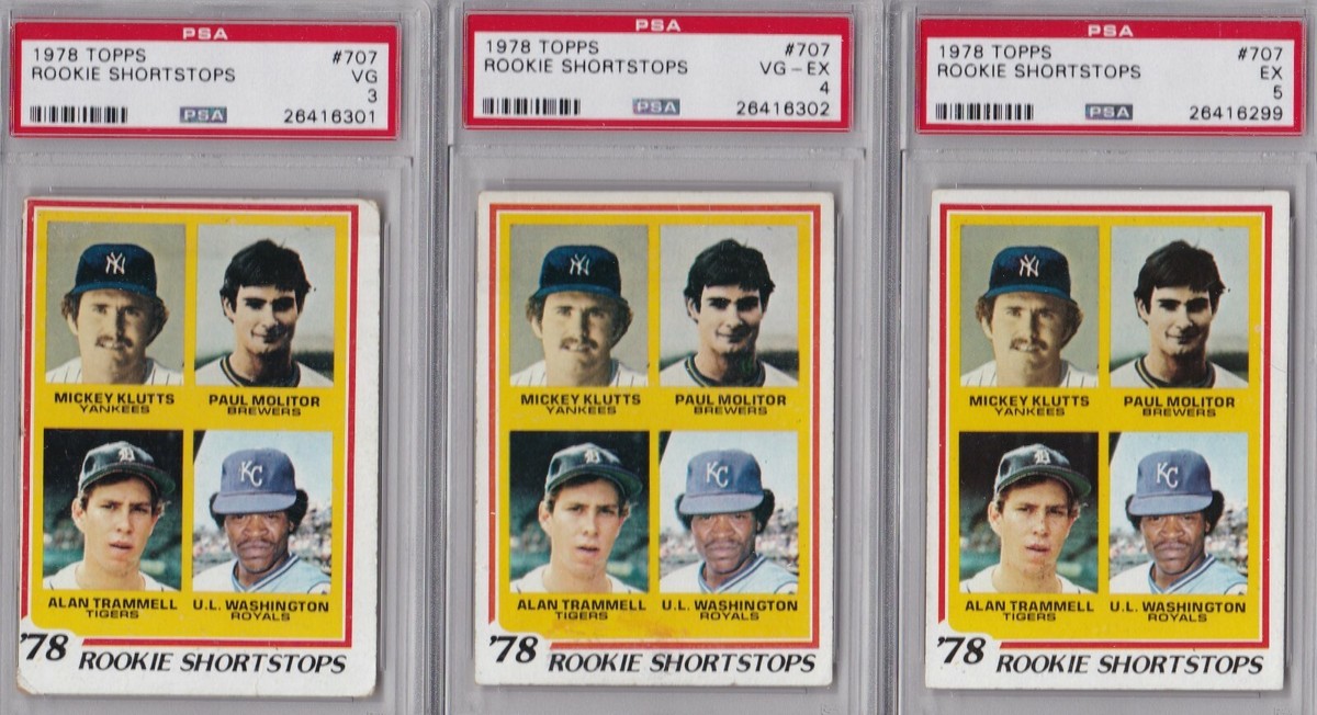 その他 1978 Topps Rookie Shortstops PSA8 1978 Topps Rookie Shortstops PSA8
