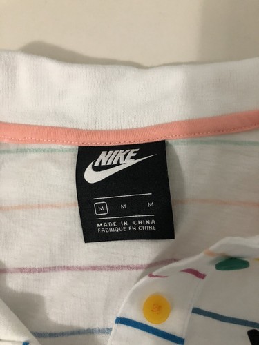 Nike Sportswear Striped Polo Dress Youth Size M Medium - Picture 3 of 4