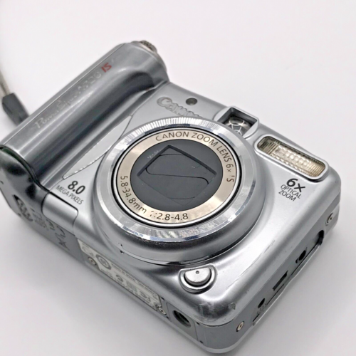 Canon PowerShot A720 IS 8.0MP Compact Digital Camera Silver Tested - Imagen 10 de 10