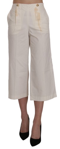 LIU JO Pants White Cotton High Waist 