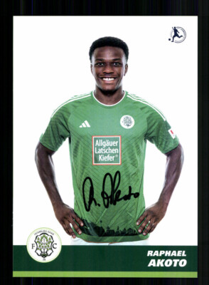 Raphael Akoto Autogrammkarte FC Homburg 2023-24 Original Signiert