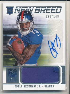 2014 Donruss Elite Odell Beckham Jr. New Breed Jersey/Auto RC /149