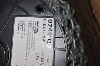 #ad #ad Cambell Lock Link Single Loop Chain Galvanized 265 lb 250#x27; 0741037 $291.57
