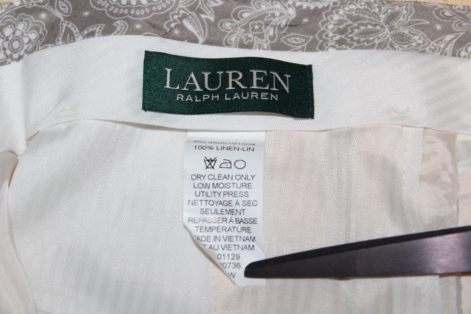 Новый Polo Ralph Lauren 100% льняные брюки молодой мужской костюм отдельный 18R 29 Вт весна - Изображение 4 из 4