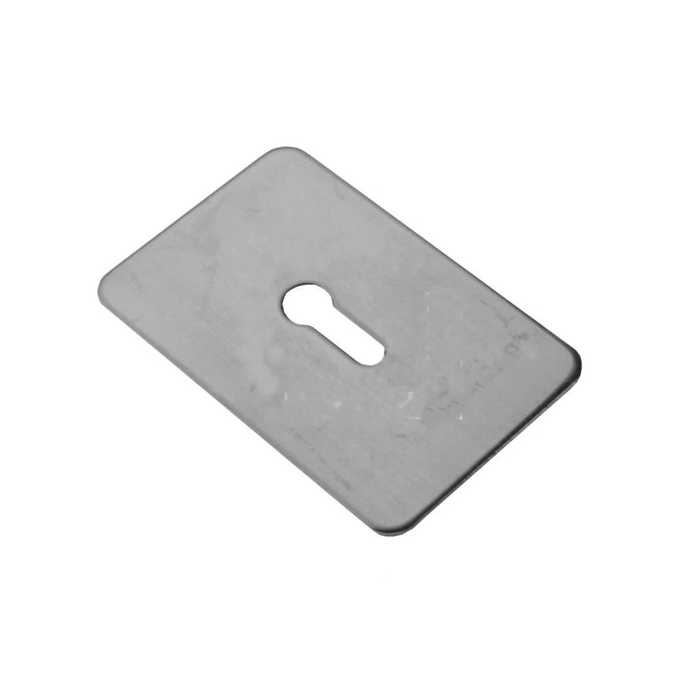 ALDRIDGE AS10562 - ASEC Self Adhesive 45mm x 70mm UK Mortice Escutcheon - SS