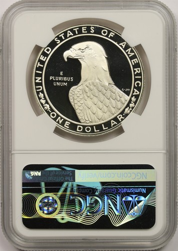 1983-S Olympics Discus Thrower $1 NGC PF 69 Ultra Cameo Silver Commemorative - Picture 2 of 4
