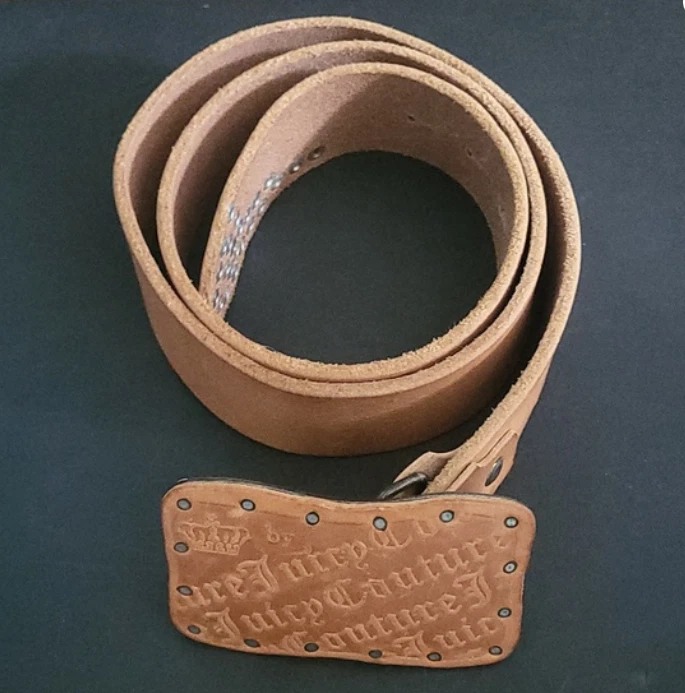 ? JUICY COUTURE ? Natural Leather Belt L