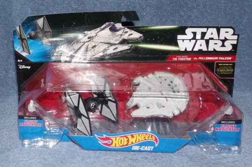 SET DE FUNDICIÓN A PRESIÓN HOT WHEELS STAR WARS PRIMER ORDEN DE LUCHADOR VS HALCÓN MILENARIO - Imagen 7 de 7