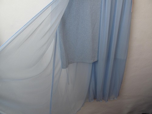 Stunning Girls Poppies and Roses Dress Size 16 Teal Wedding Party Cruise Dance - Picture 6 of 10