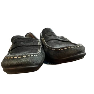 Geox Respira Mens Black Suede Driving Moc Loafers 8 (41  display picture 1