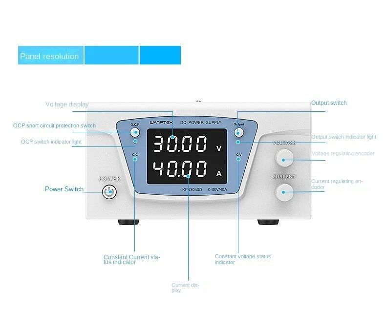 KPS3040D Adjustable DC Stabilized Power Supply 30v40A Experimental Aging Test - Image 4 of 4