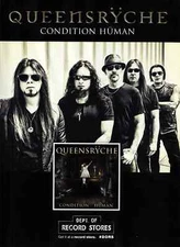 CUSTOM PRINTED PROMO POSTER QUEENSRYCHE CONDITION HUMAN 24X32 NEW