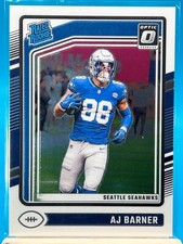 AJ Barner 2024 Donruss Optic #204 Rated Rookie