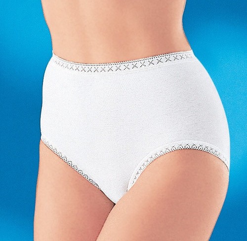 White Maxi Briefs Knickers UK 