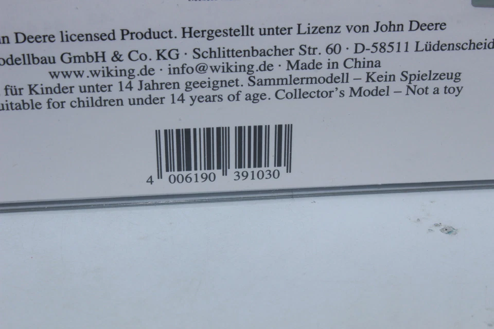 WIKING 039103 John Deere 8330 Tractor 1:87 H0 New Original Packaging - Image 2 of 4