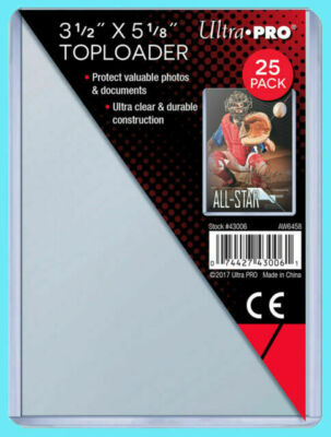 Ultra Pro 7,6 x 10,2 cm Toploaders Super épais Transparent (10 pièces) Accessoires, Claire, 3 x 4 inch