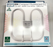Image of 28W CFL 2 Pin Fluorescent Lamp Bulb 840 Cool White 4000k GR8 2050lm Lighting