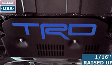 Raised Blue Plastic Letters TRD Skid Plate