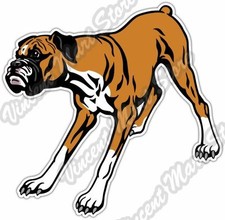 Boxer Active Dog Breed Pet Friend Car Bumper Window Vinyl Sticker Decal 4"X5"