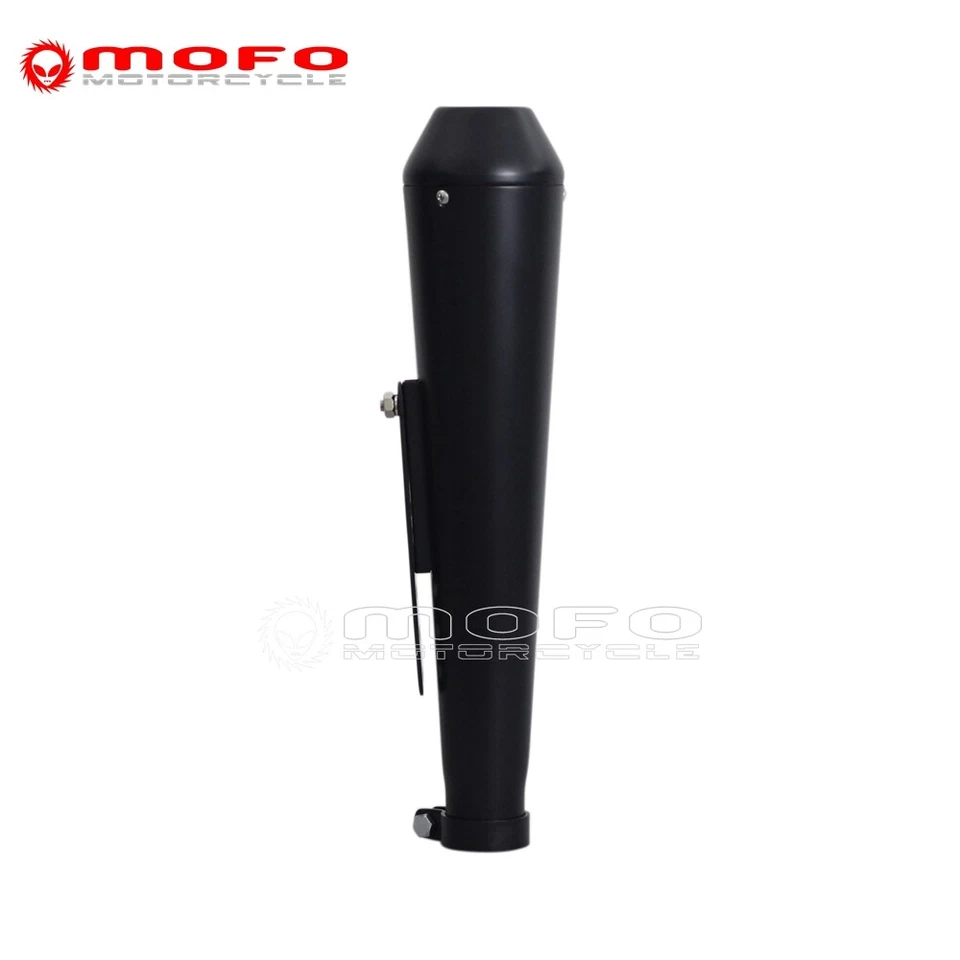 Tubo silenciador de escape de 18 pulgadas para Café Racer Honda CGL125 Yamaha SR400 Suzuki TU250X Foto 4 de 4