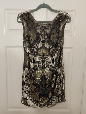 Needle & thread hand beaded dress