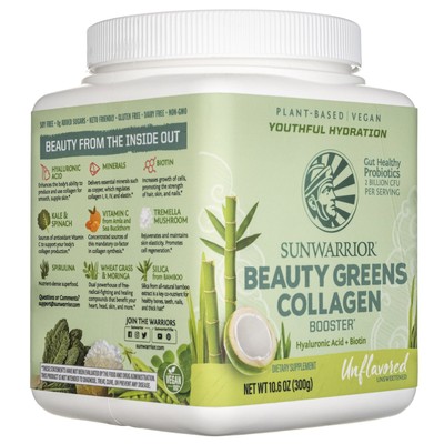 Sunwarrior Beauty Greens Collagen Booster Geschmacklos, 300 g