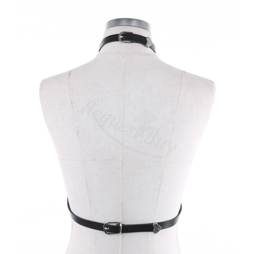 Adjustable Women Corset PU Leather Body Chest Harness Waist Strap Belt cosplay - Bild 39 von 97