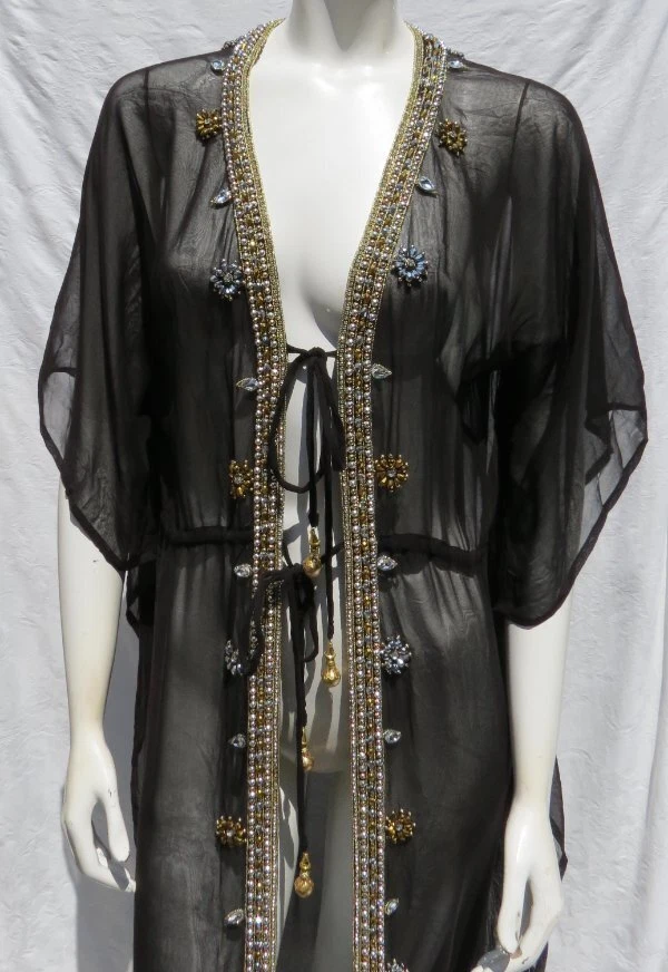 Plumero BOSTON APROPIADO EE. UU. para mujer M cuentas estrás natación cubierta resort de playa Foto 2 de 4