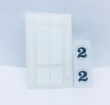 Hot Wheels Redline ( HEAVY CHEVY-STRIPES & NUMBER DECALS ) WHITE