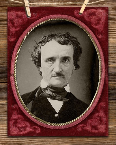 Edgar Allan Poe Portrait - 11x14 Unframed Art Print - Great Library Decor - 第 6/9 張圖片