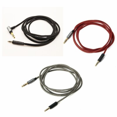 Replace nylon Audio Cable For Sennheiser Momentum Over/On Ear headphones