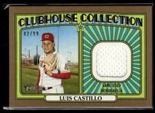 2021 Topps Heritage Clubhouse Collection Luis Castillo Relic # 42/99