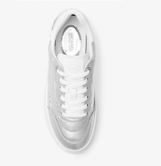 Michael Kors Hayes Metallic Leather Sneaker / Sold Out