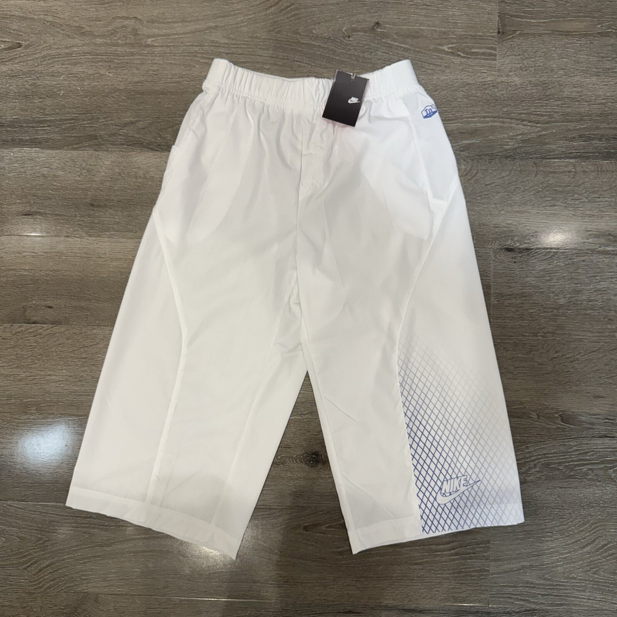 Nike TN 3/4 Length Shorts Men's Size Small White Y2K Vintage