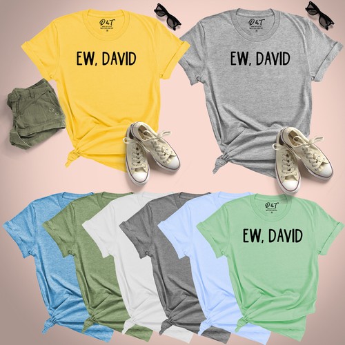 Ew David Womens T Shirt Classic Popular 
