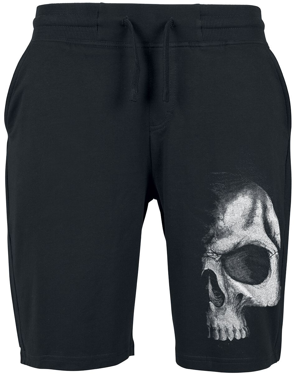 Спиральная короткая одежда Herren Shadow Skull schwarz Basics, Готика, Хоррор, Рок-одежда