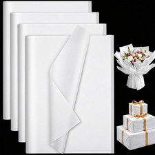 80 Sheets White Tissue Paper Bulk for Gift Bags  Crafts, 20" X 14"