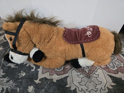 Hugfun Brown Horse 32  Jumbo Plush With Saddle 