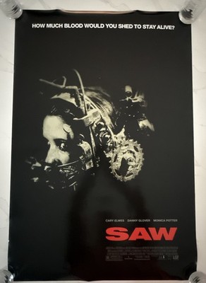 SAW 2004 Original ONE SHEET POSTER DOUBLE SIDED 27 x40  Vintage Original RARE!!