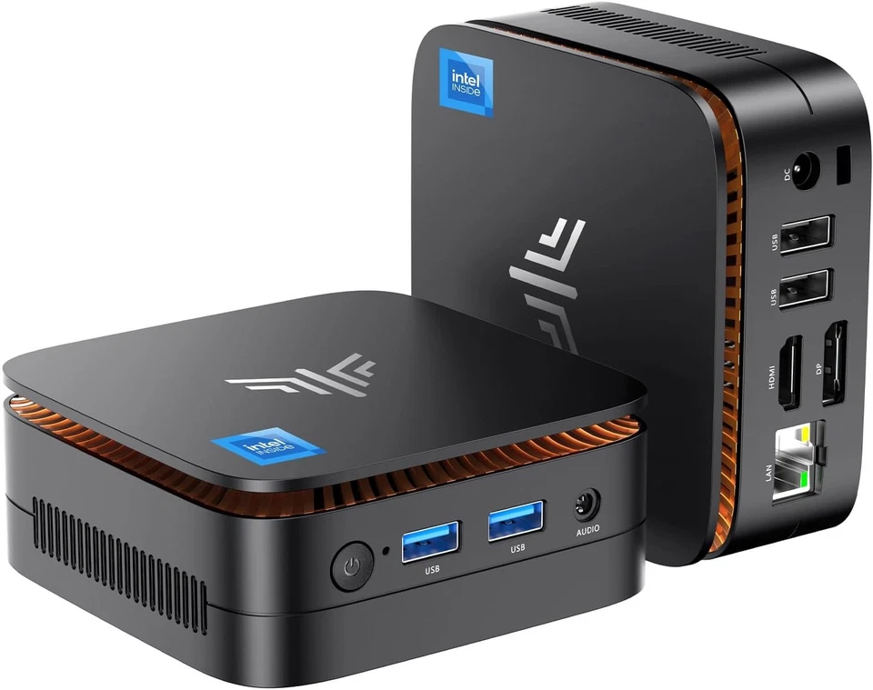NiPoGi E1 Mini PC 4K UHD Intel 12th N95 8GB RAM 256GB M.2 SSD WIFI BT HDMI Win11