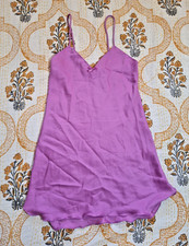 Ultra Rare 1970s Victoria's Secret ILGWU Union Tag Purple Satin Cursive Label