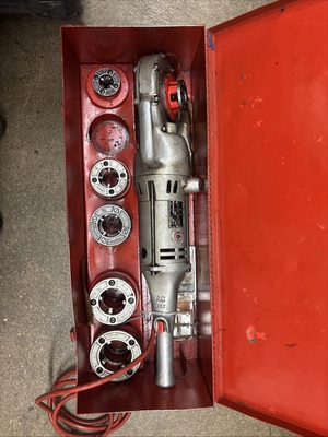 #ad Ridgid 700 Power Drive Compact Handheld Hvy Duty Pipe Threader 6 dies 1 2quot; 2quot; $800.00