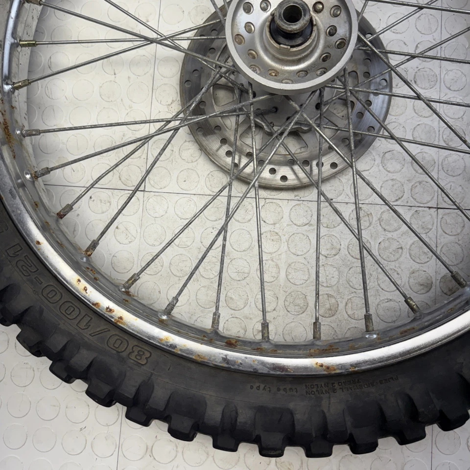 Llanta delantera Yamaha TTR225 TTR 225 buje radios neumático llanta recta Foto 2 de 4